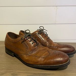 BROWN JOHNSTON & MURPHY MENS DRESS SHOES